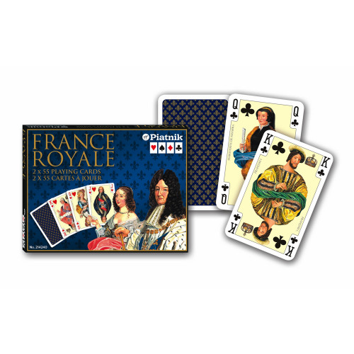 Carti de joc "France Royale", Piatnik (Austria),  2 pachete in cutie de lux, produse in Austria